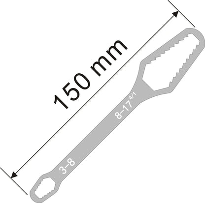 3-17mm Universal Torx Wrench Self-tightening Adjustable Glasses Wrench