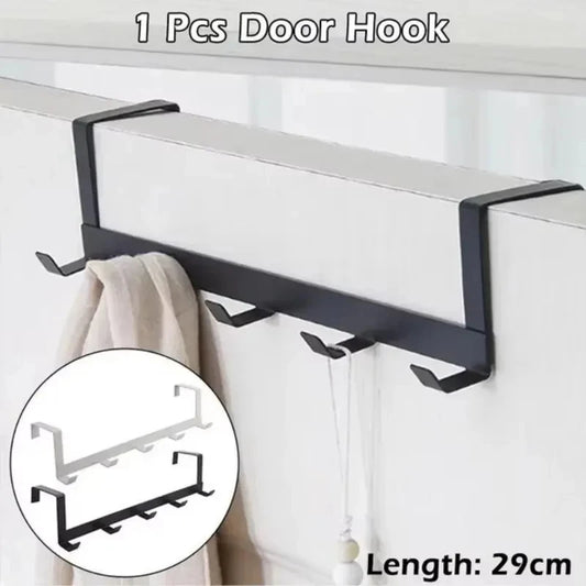 1 Piece Of Household Space Saving  Five Hook Door Hanger Hook  Easy To