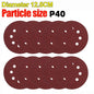 Universal 8 Hole Sanding Discs 125mm Sandpaper for Metal Wood Glass