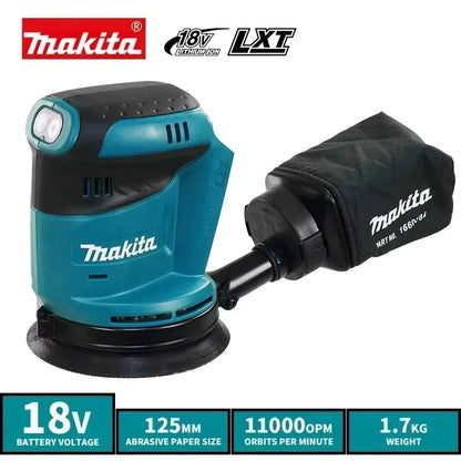 Makita DBO180Z 18V Brushless Cordless Rechargeable Disc Random Orbital