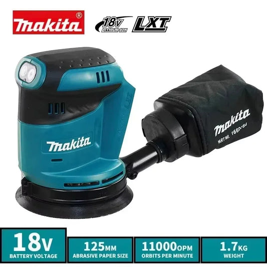 Makita DBO180Z 18V Brushless Cordless Rechargeable Disc Random Orbital