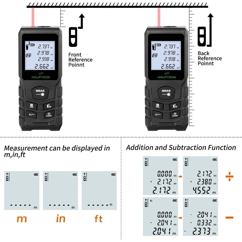HAUPTSON 70/100M Laser Rangefinder Distance Meter Rangefinder Laser