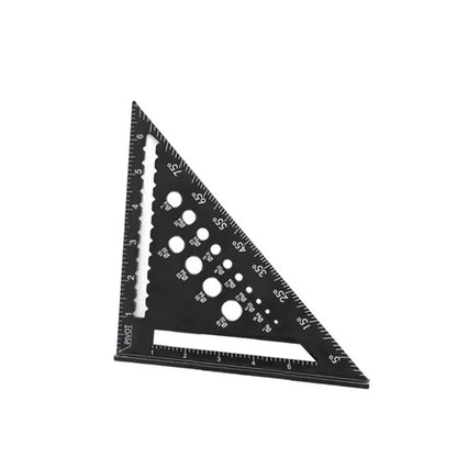 New 7Inch Triangle Ruler Measurement Tool Aluminium Alloy Carpenter