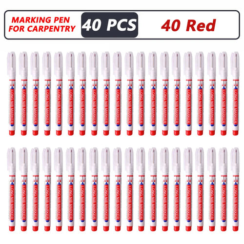 1-40PCS 20mm Deep Hole Long Nib Head Markers For Metal Perforating Pen