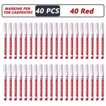 1-40PCS 20mm Deep Hole Long Nib Head Markers For Metal Perforating Pen