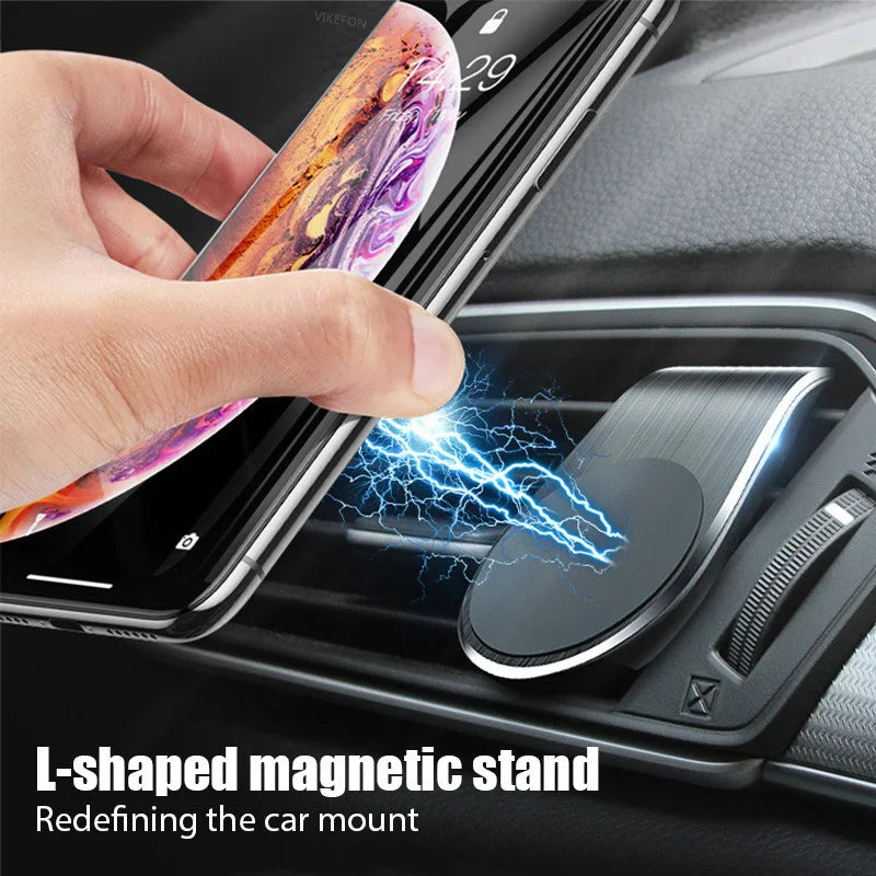 Magnetic Car Phone Holder Stand Air Vent Clip Car Mobile Mount Bracket
